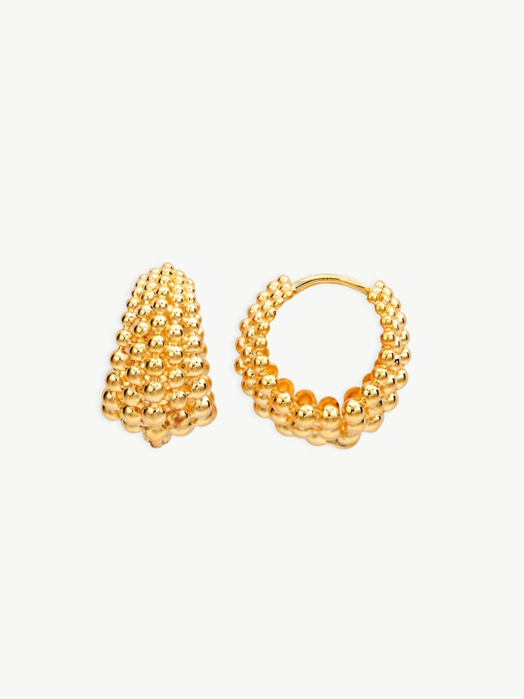 MeshGlimmer Hoop Earrings-Earrings-SoulAdorne