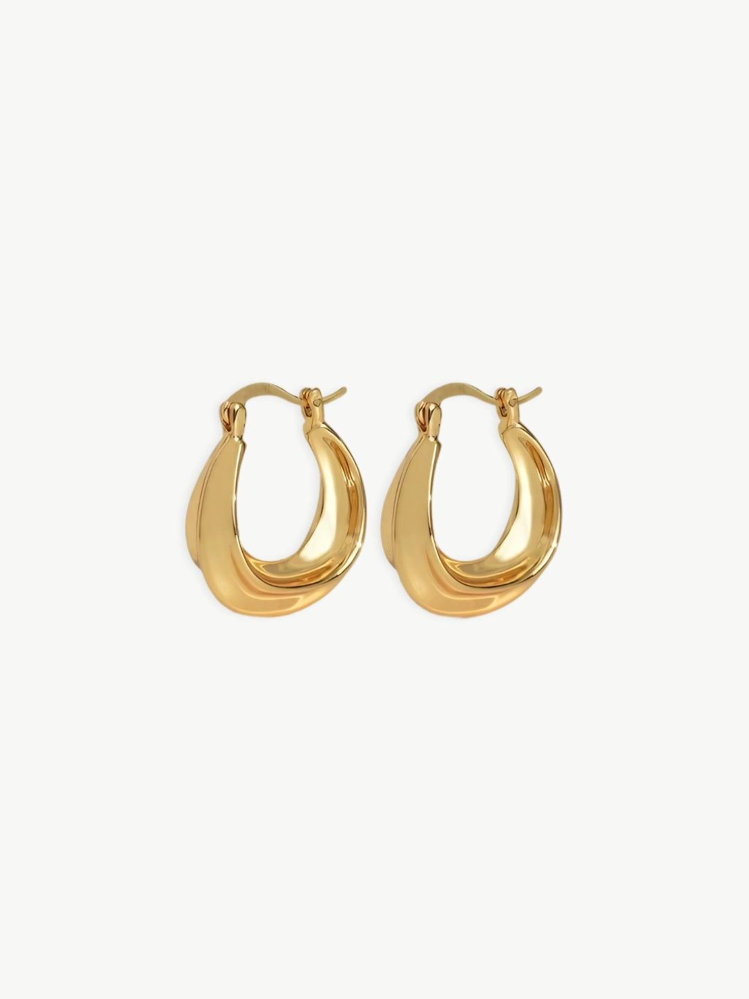 Asym Hoop Earrings-Earrings-SoulAdorne