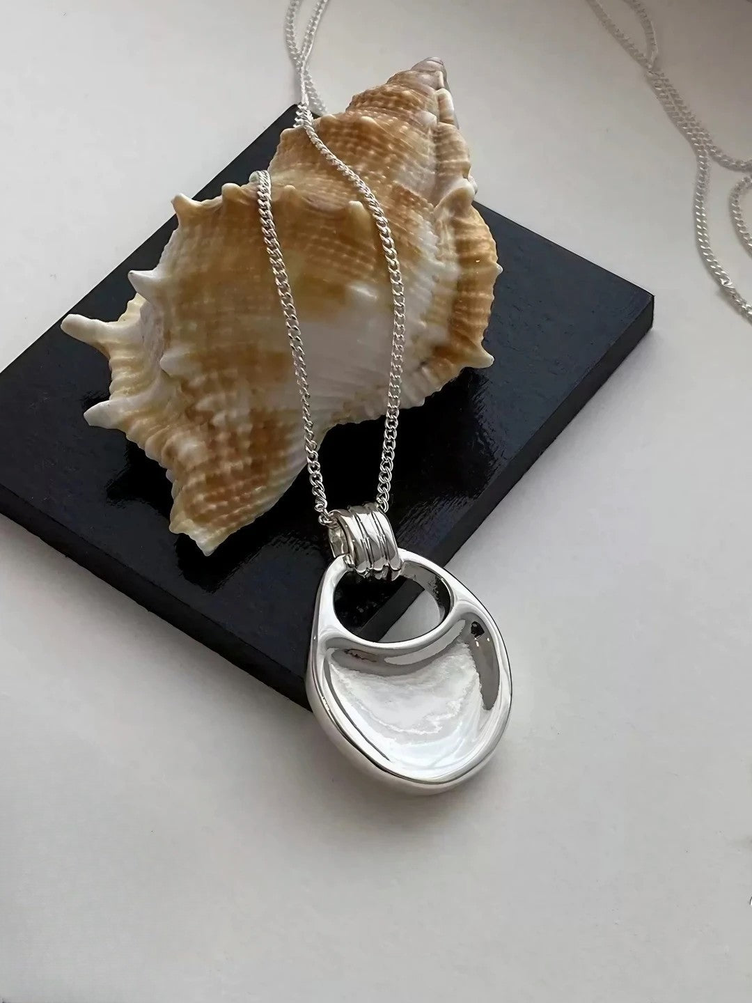Abstract Drop Pendant Necklace-Necklaces-SoulAdorne