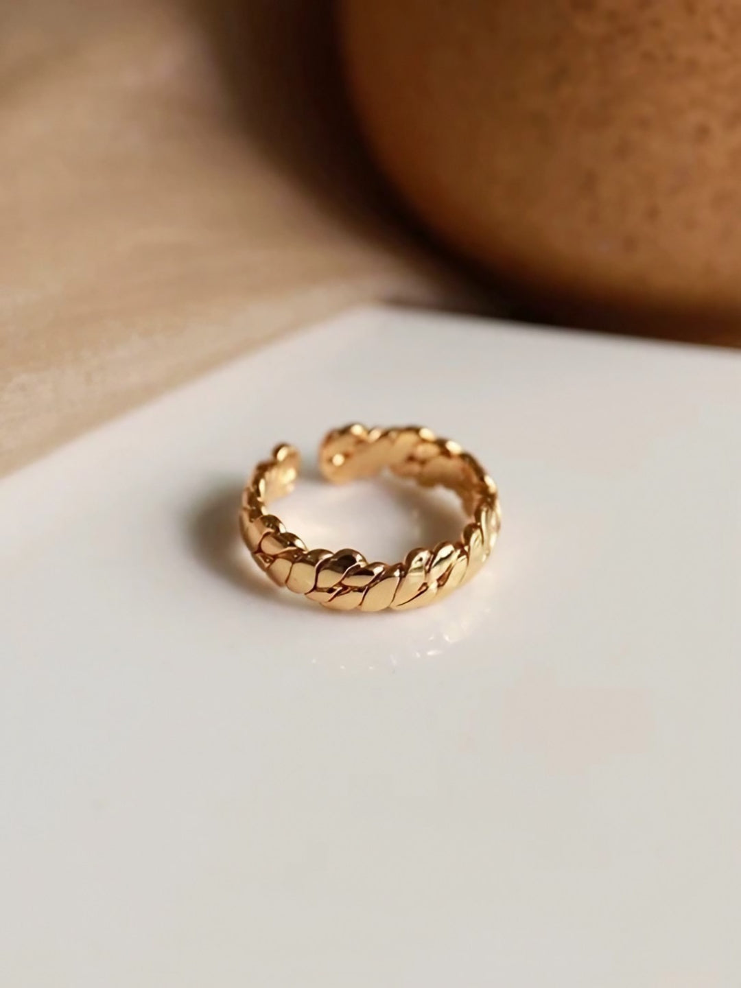 Braided Open Band Ring-Rings-SoulAdorne