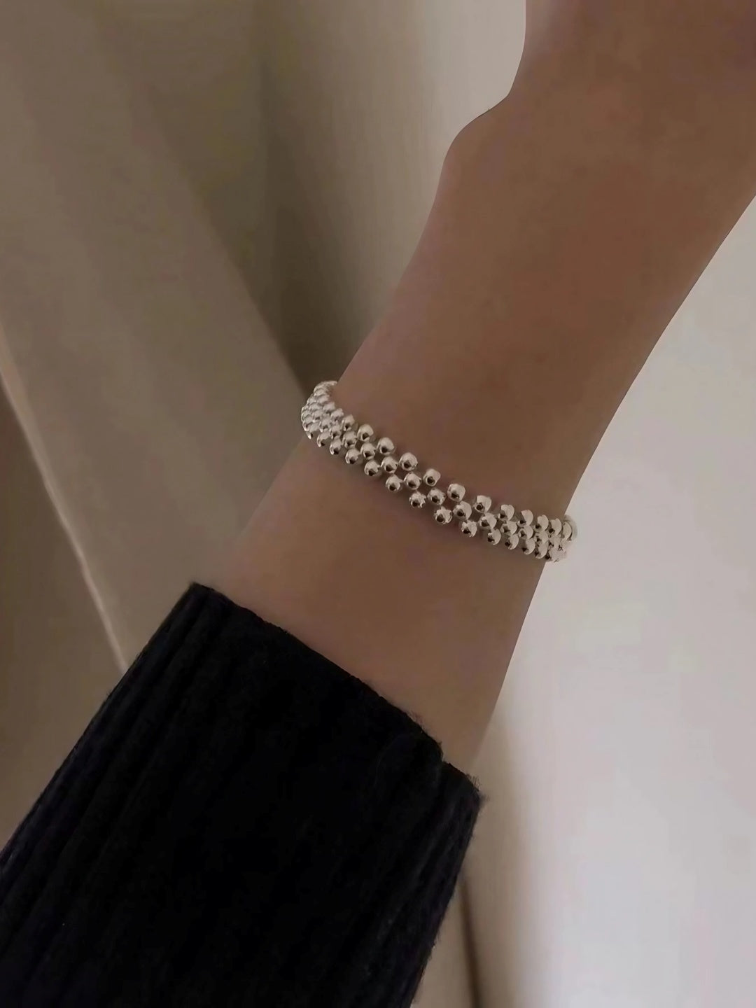 Gleaming Beaded Harmony Bracelet-Bracelets-SoulAdorne