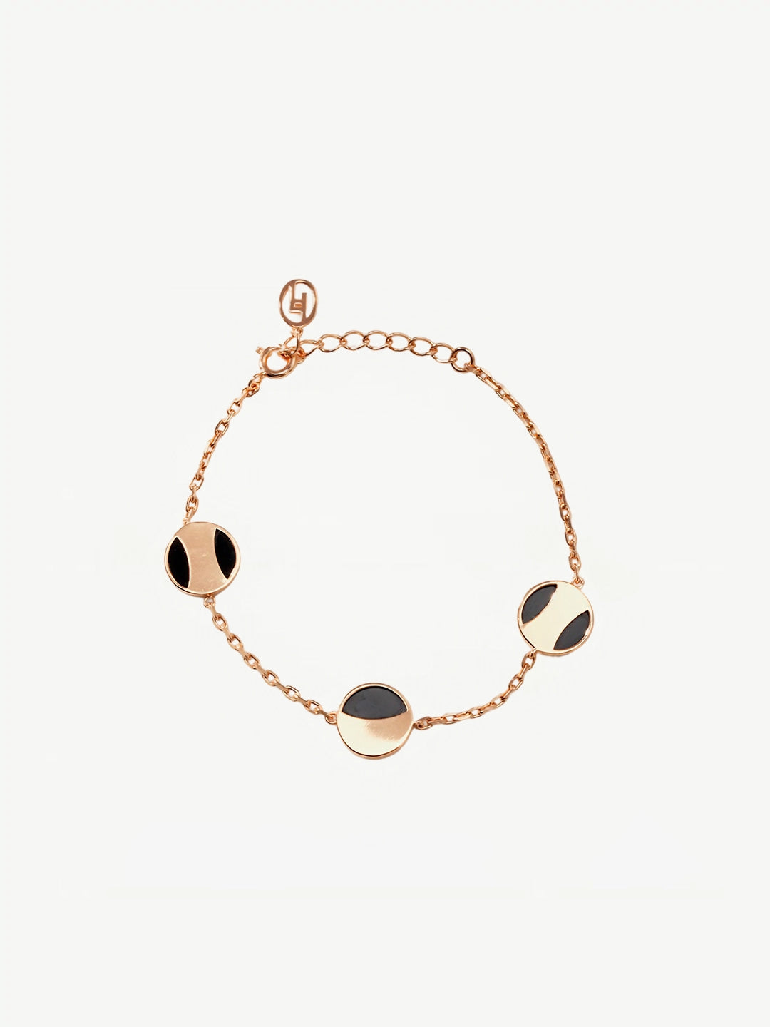 Modernist Agate Link Bracelet-Bracelets-SoulAdorne