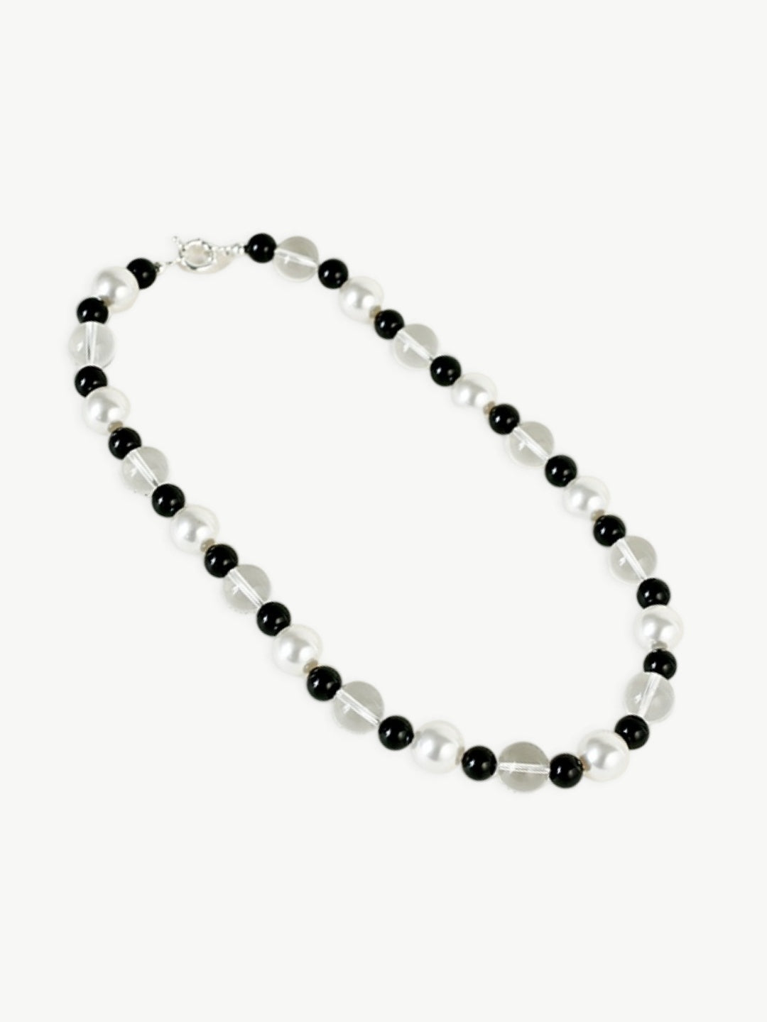 Beaded Crystal Pearl Necklace-Necklaces-SoulAdorne