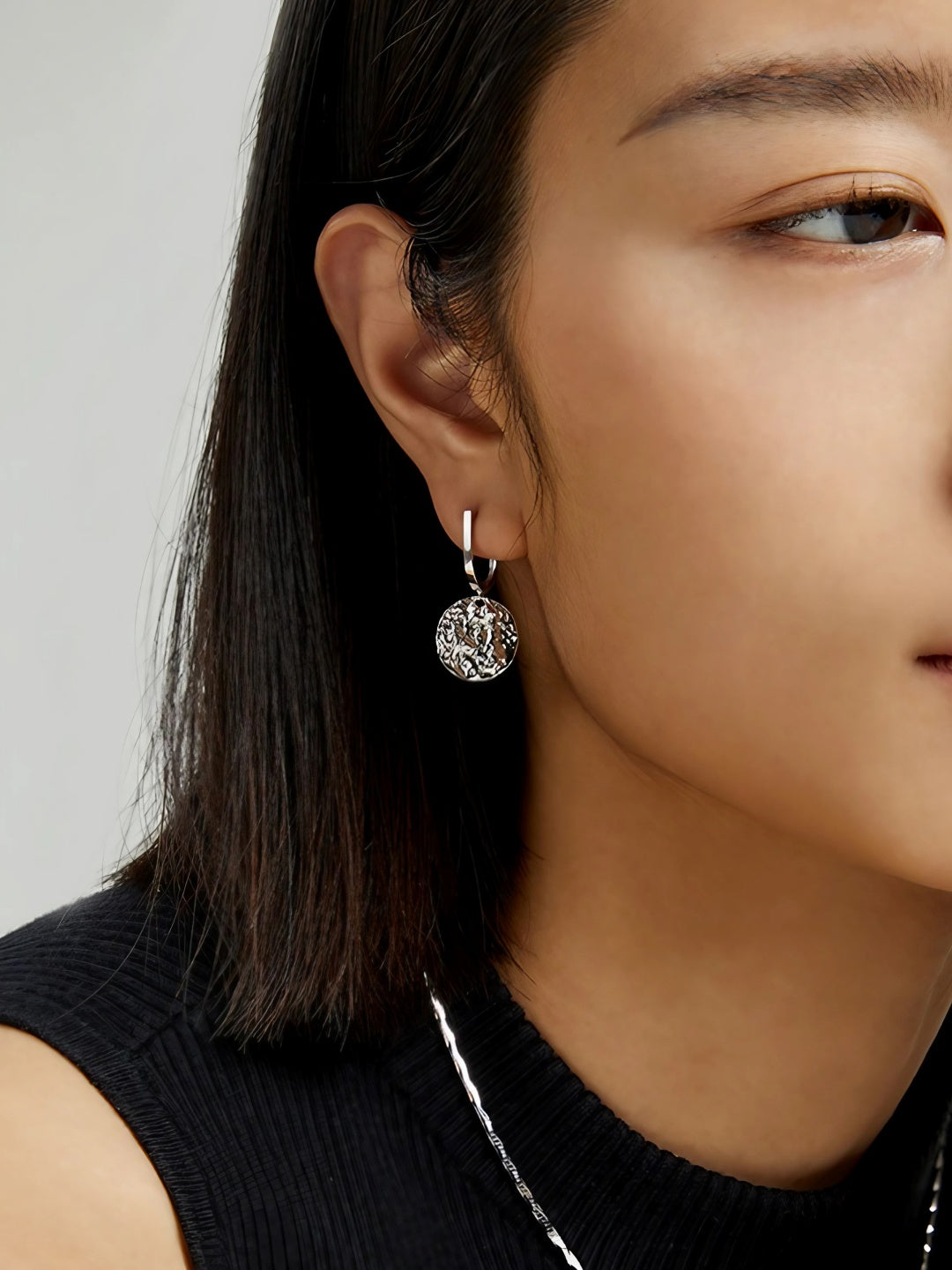 U-Texture Drop Earrings-Earrings-SoulAdorne