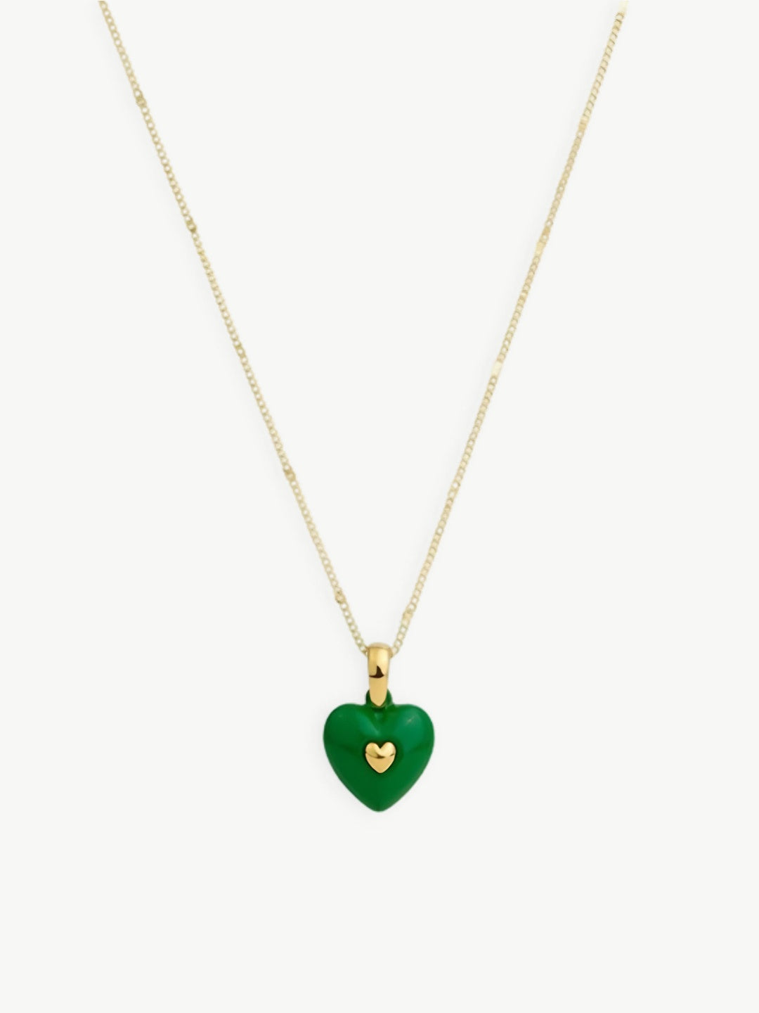 Layered Heart Charm Necklace-Necklaces-SoulAdorne