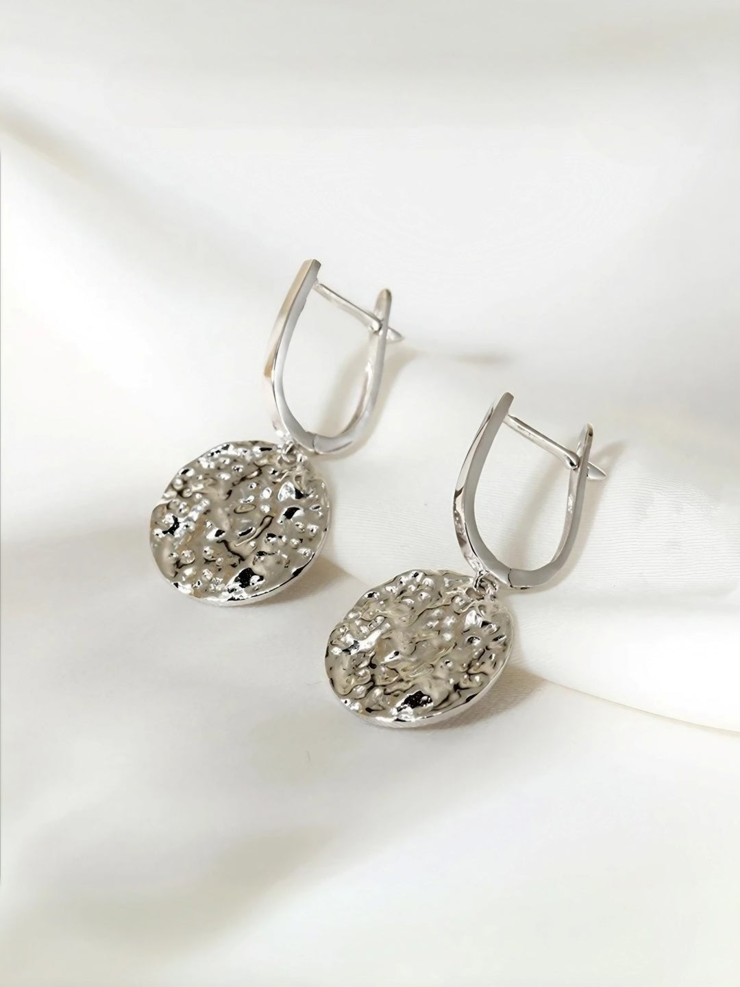 U-Texture Drop Earrings-Earrings-SoulAdorne