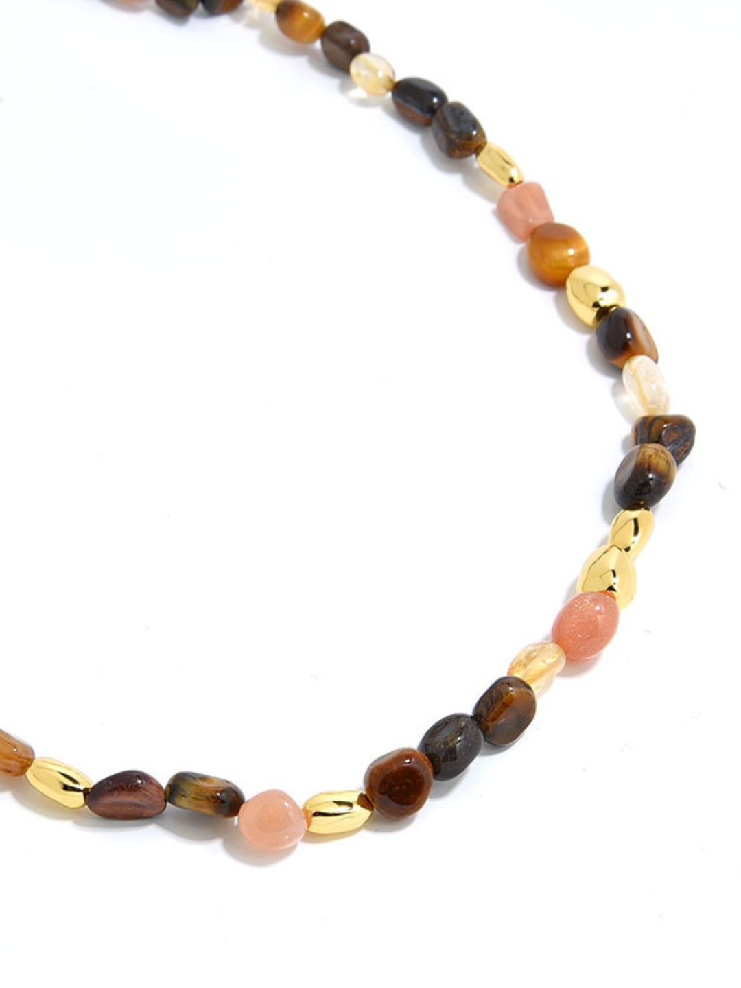 Gemstone Bead Chain Necklace-Necklaces-SoulAdorne