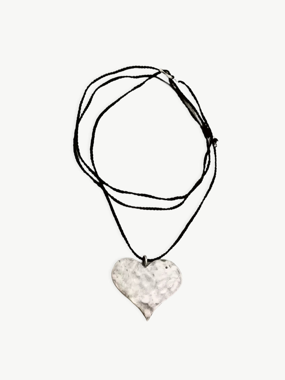 Retro Puffy Heart Necklace-Necklaces-SoulAdorne
