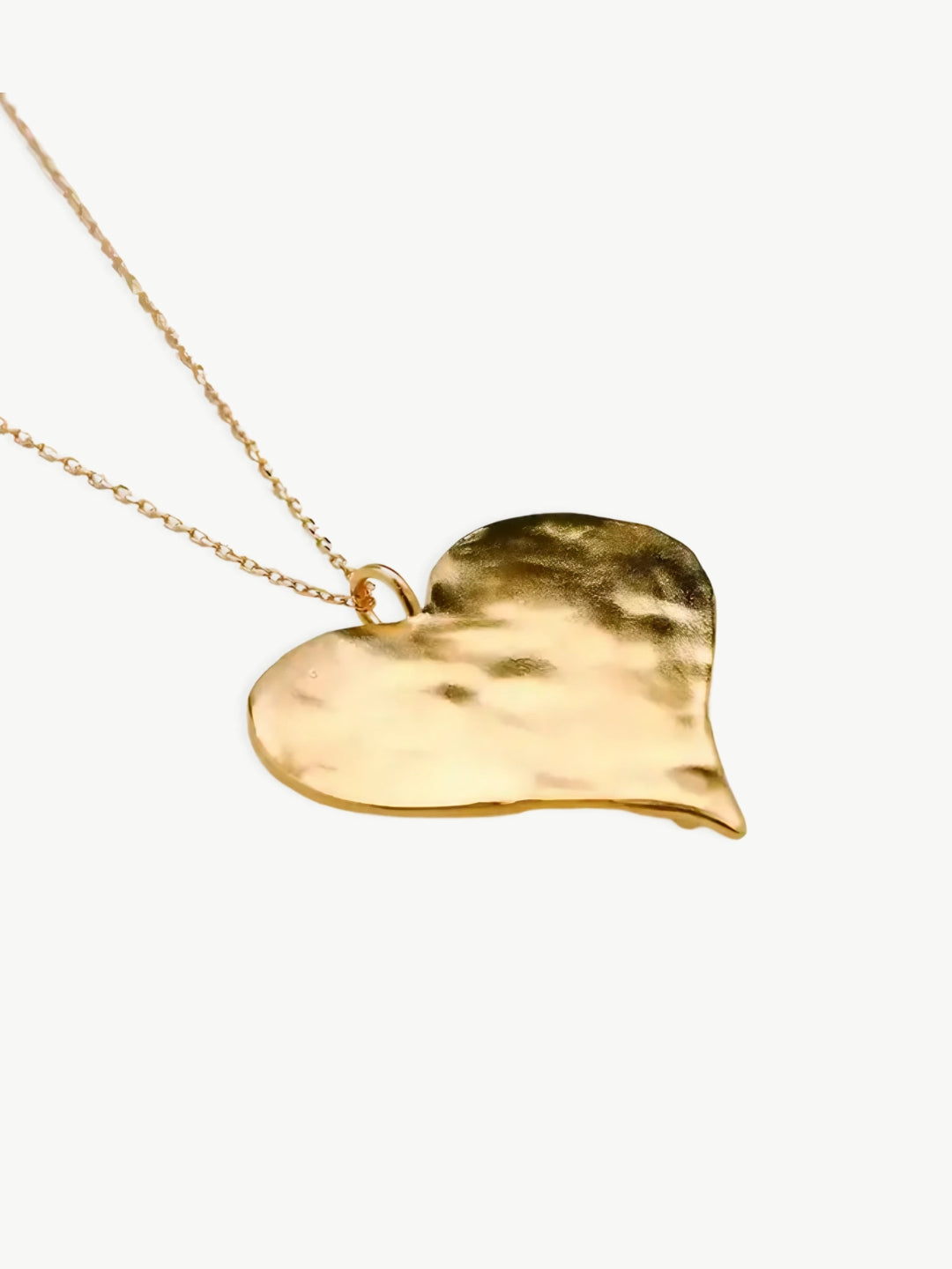 Retro Puffy Heart Necklace-Necklaces-SoulAdorne