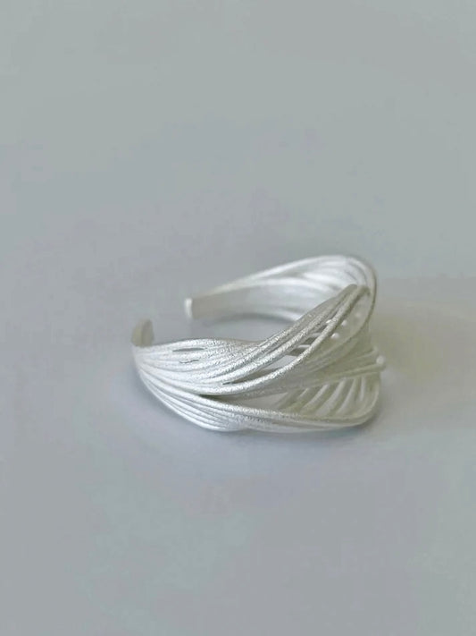 925 Silver Multiline Open Ring