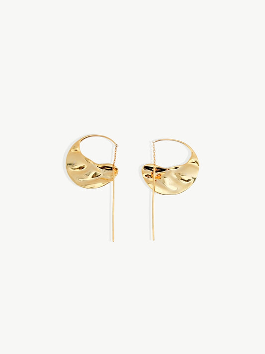 Abstract Elegance Hoop Earrings-Earrings-SoulAdorne