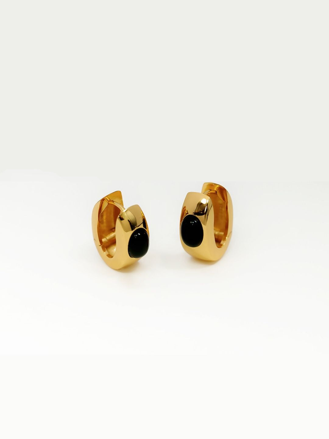 Agate Hoop Earrings-Earrings-SoulAdorne