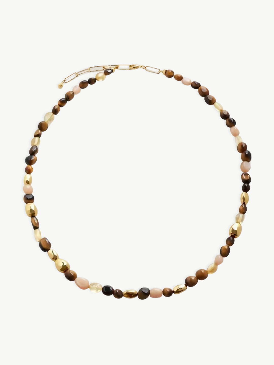 Gemstone Bead Chain Necklace-Necklaces-SoulAdorne