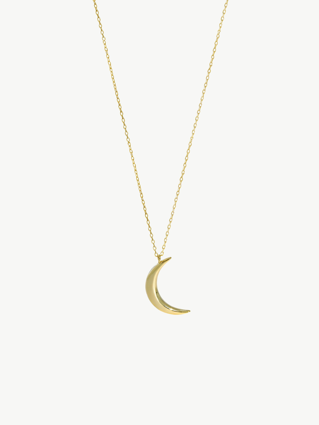 Crescent Luminance Pendant Necklace