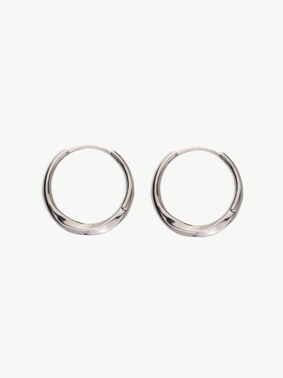 Eclipse Twist Hoop Earrings-Earrings-SoulAdorne