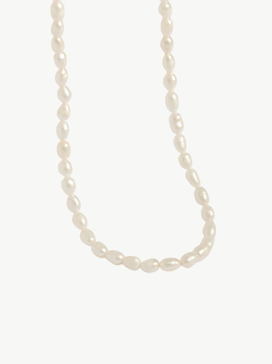 Ethereal Glow Pearl Necklace-Necklaces-SoulAdorne