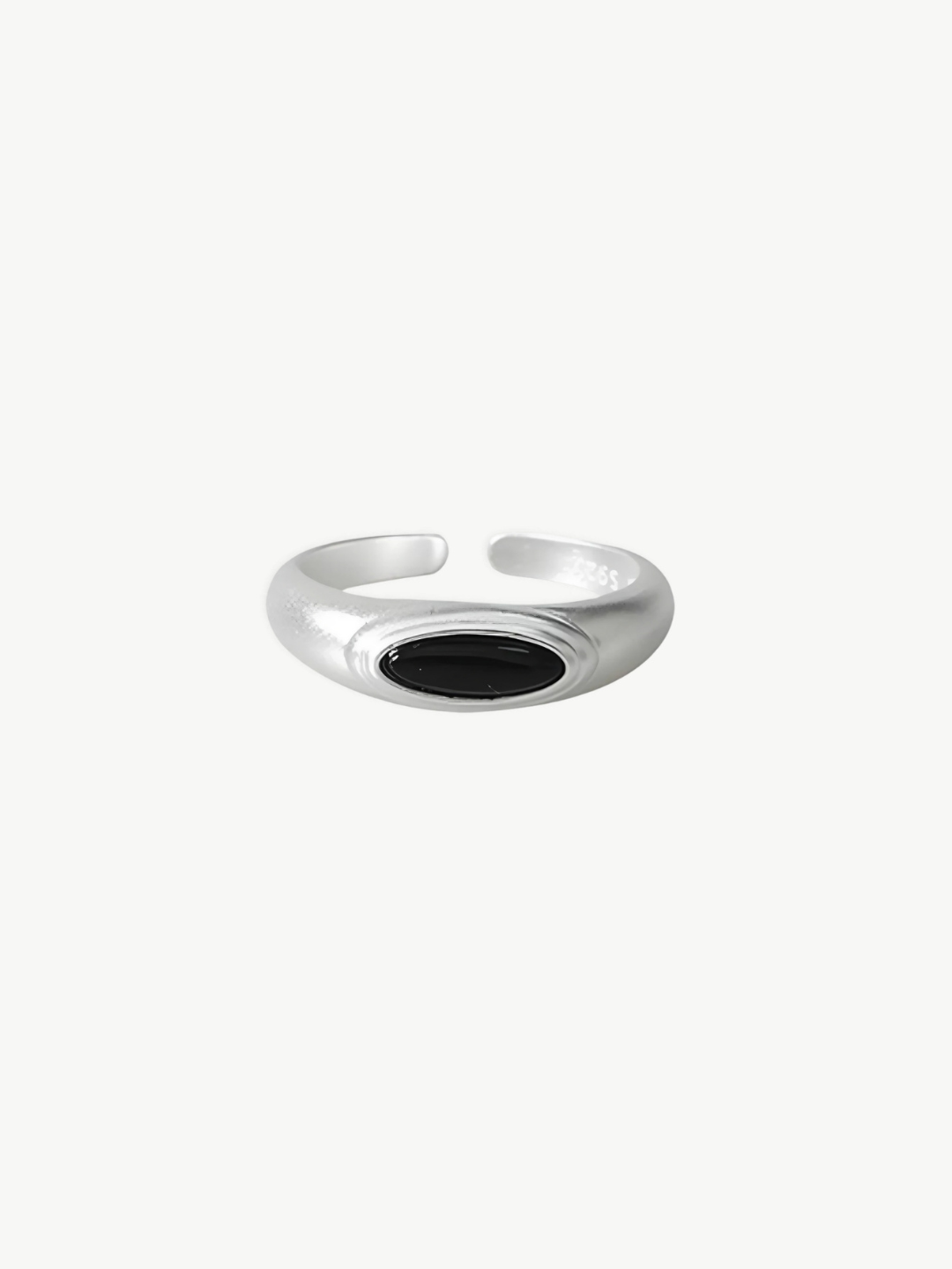 Glossy Oval Shell Ring