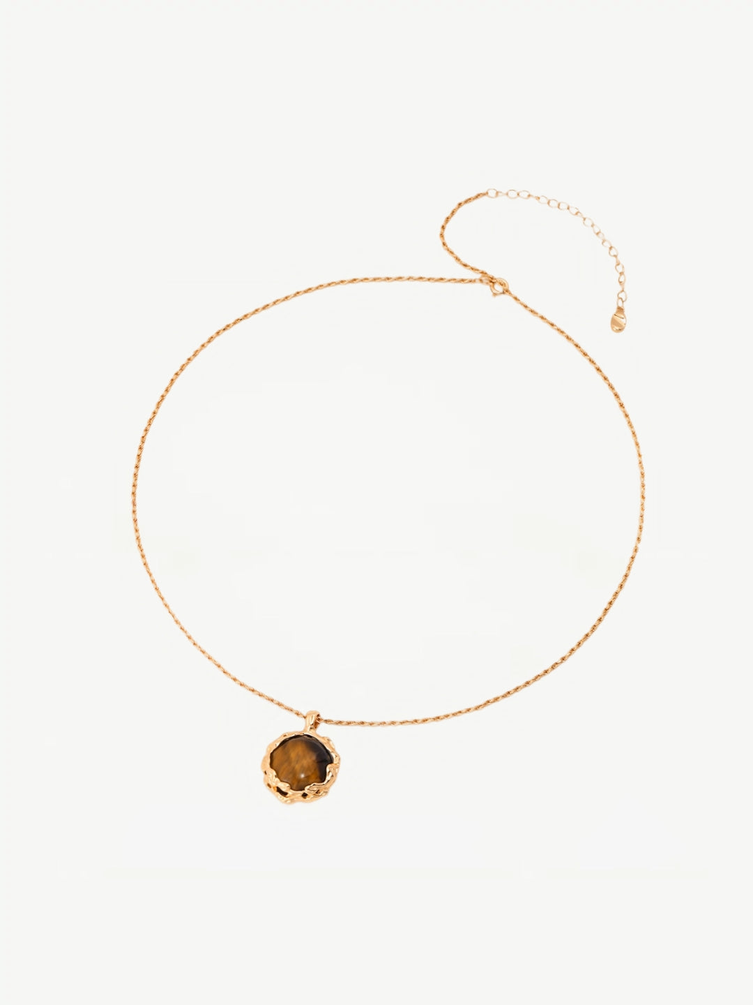 Golden Tiger-eye Embrace Necklace-Necklaces-SoulAdorne