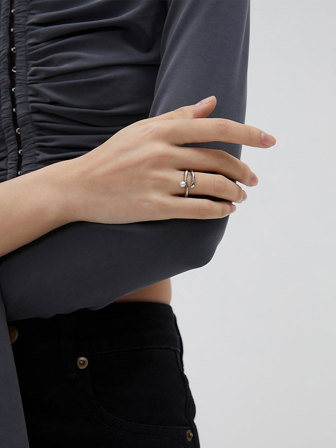 Pearlescent Embrace Ring-Rings-SoulAdorne