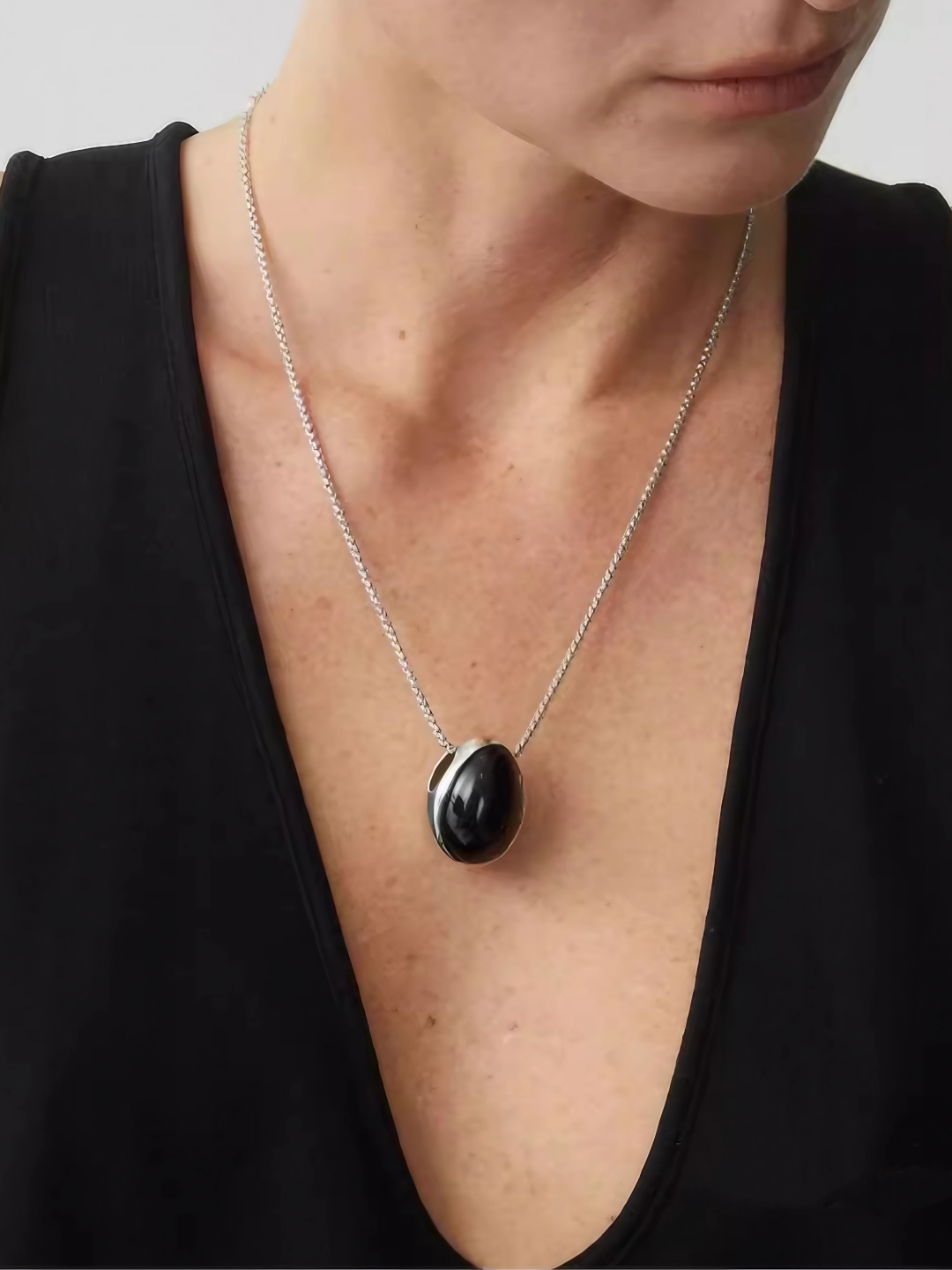 Teardrop Stone Pendant Necklace-Necklaces-SoulAdorne