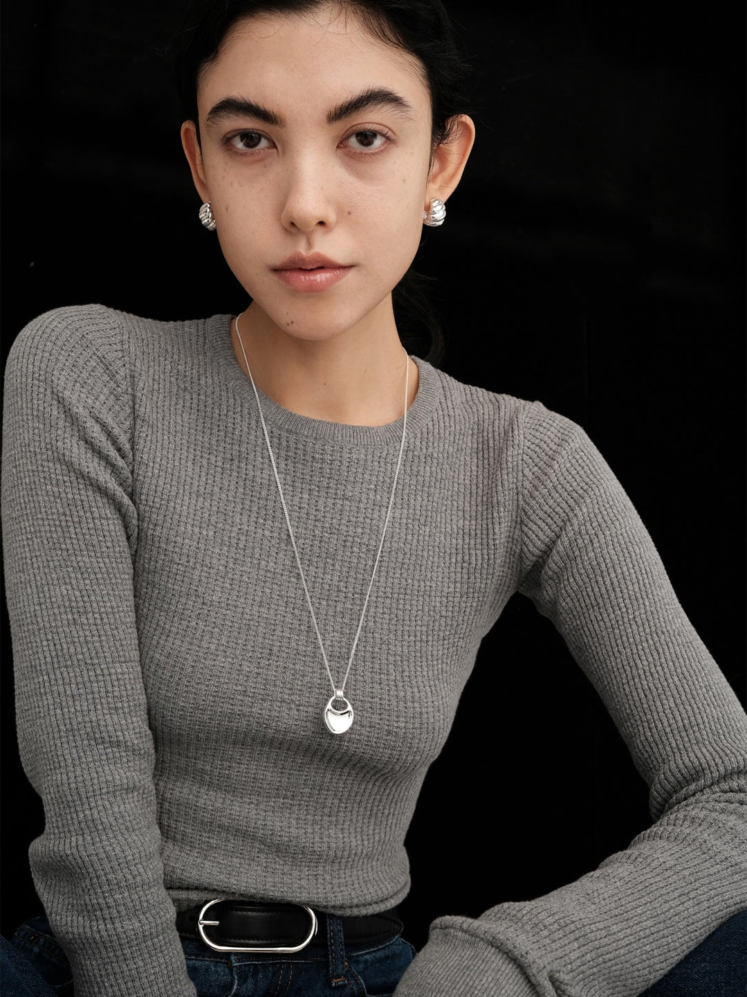 Abstract Drop Pendant Necklace-Necklaces-SoulAdorne
