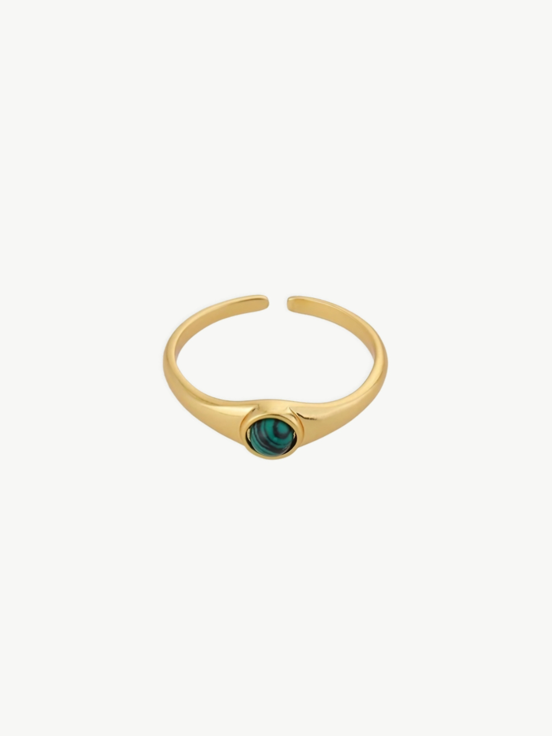 Minimal Stone Accent Ring