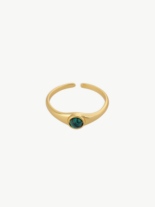 Minimal Stone Accent Ring