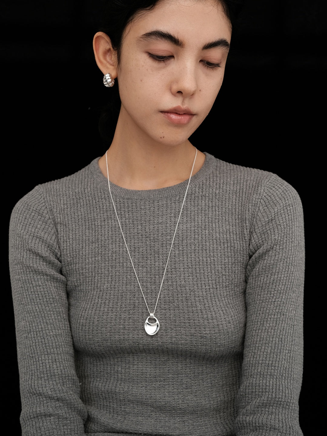 Abstract Drop Pendant Necklace-Necklaces-SoulAdorne