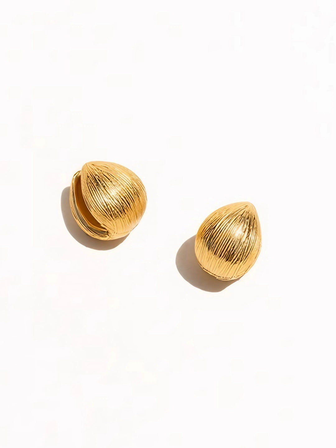 Shell-Inspired Hoop Earrings-Earrings-SoulAdorne