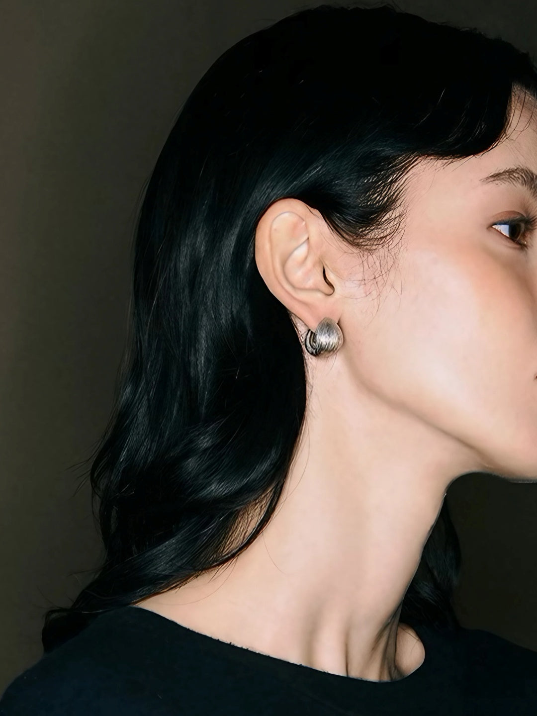 Shell-Inspired Hoop Earrings-Earrings-SoulAdorne