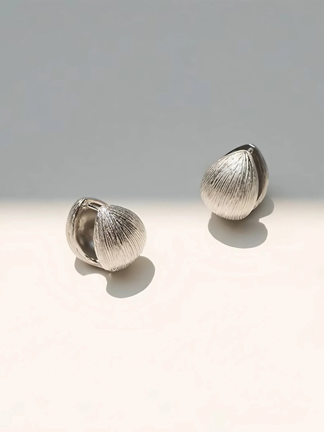 Shell-Inspired Hoop Earrings-Earrings-SoulAdorne