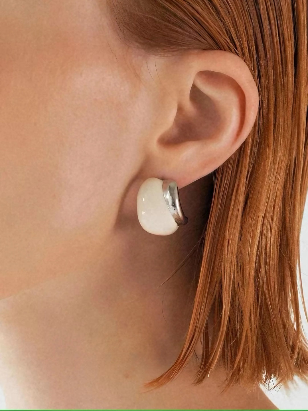 Asymmetrical Resin Hoop Earrings-Earrings-SoulAdorne