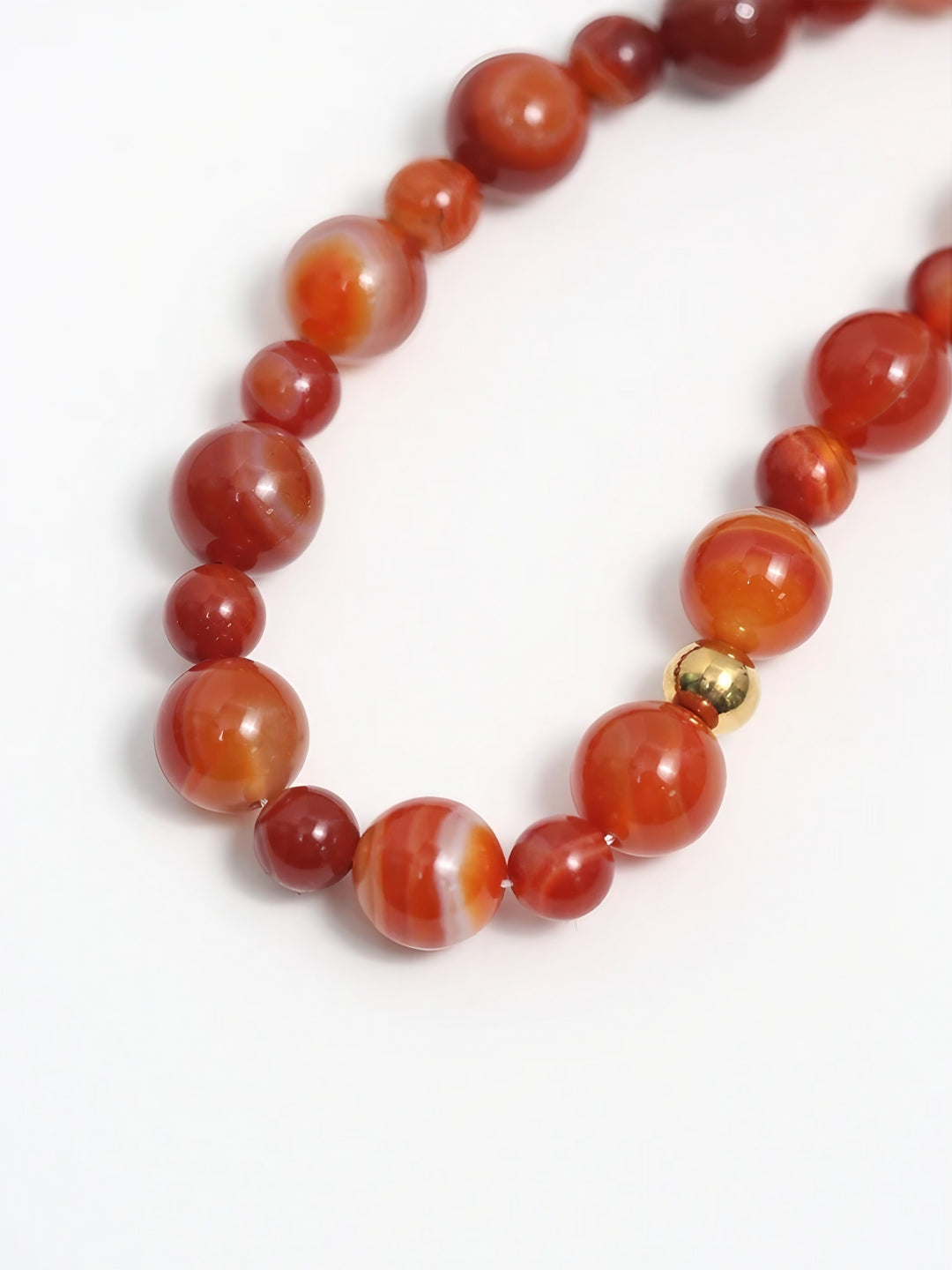Bold Red Bead Necklace-Necklaces-SoulAdorne