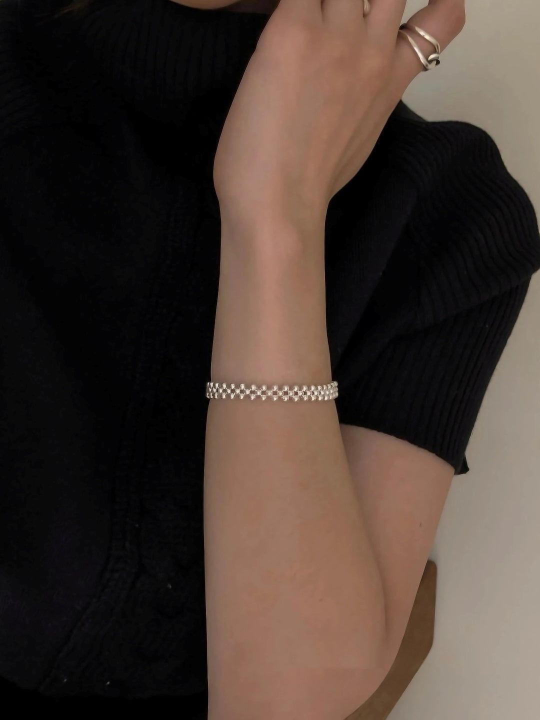Gleaming Beaded Harmony Bracelet-Bracelets-SoulAdorne