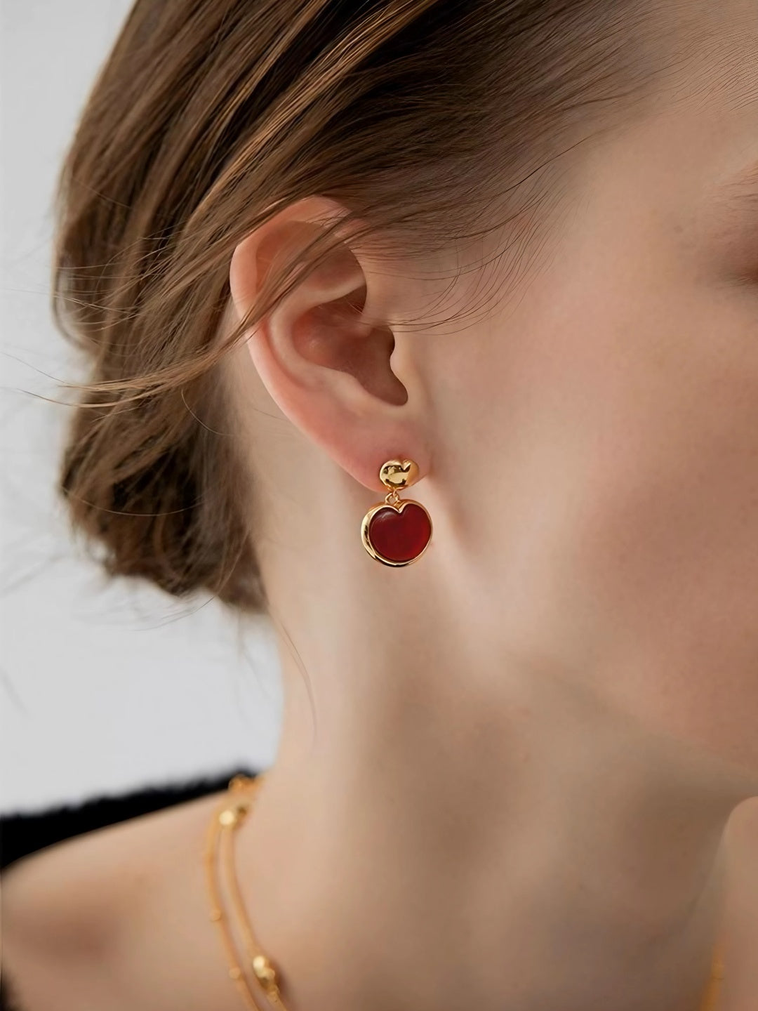 Layered Love Drop Earrings-Earrings-SoulAdorne