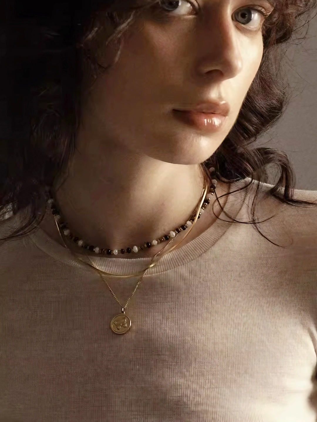 Butterfly Coin Pendant Necklace-Necklaces-SoulAdorne