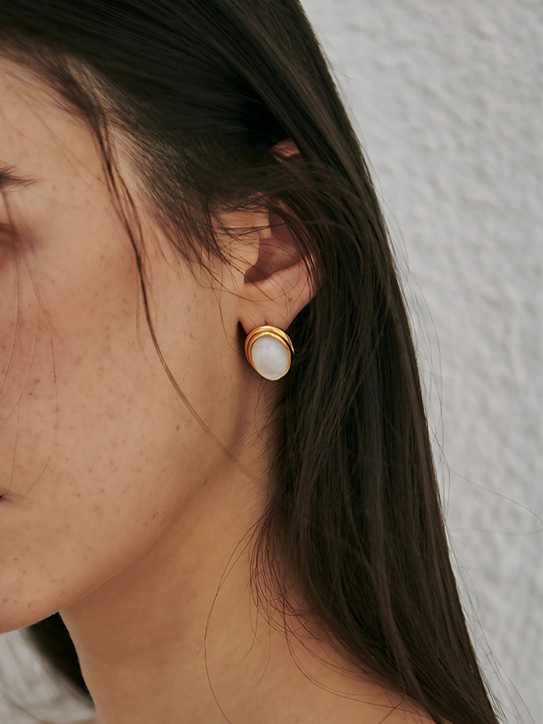 Luna Craft Stud Earrings-Earrings-SoulAdorne
