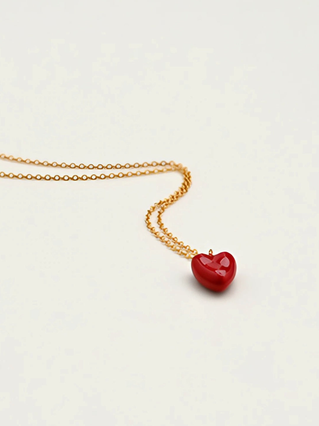 Mini Textured Heart Necklace-Necklaces-SoulAdorne