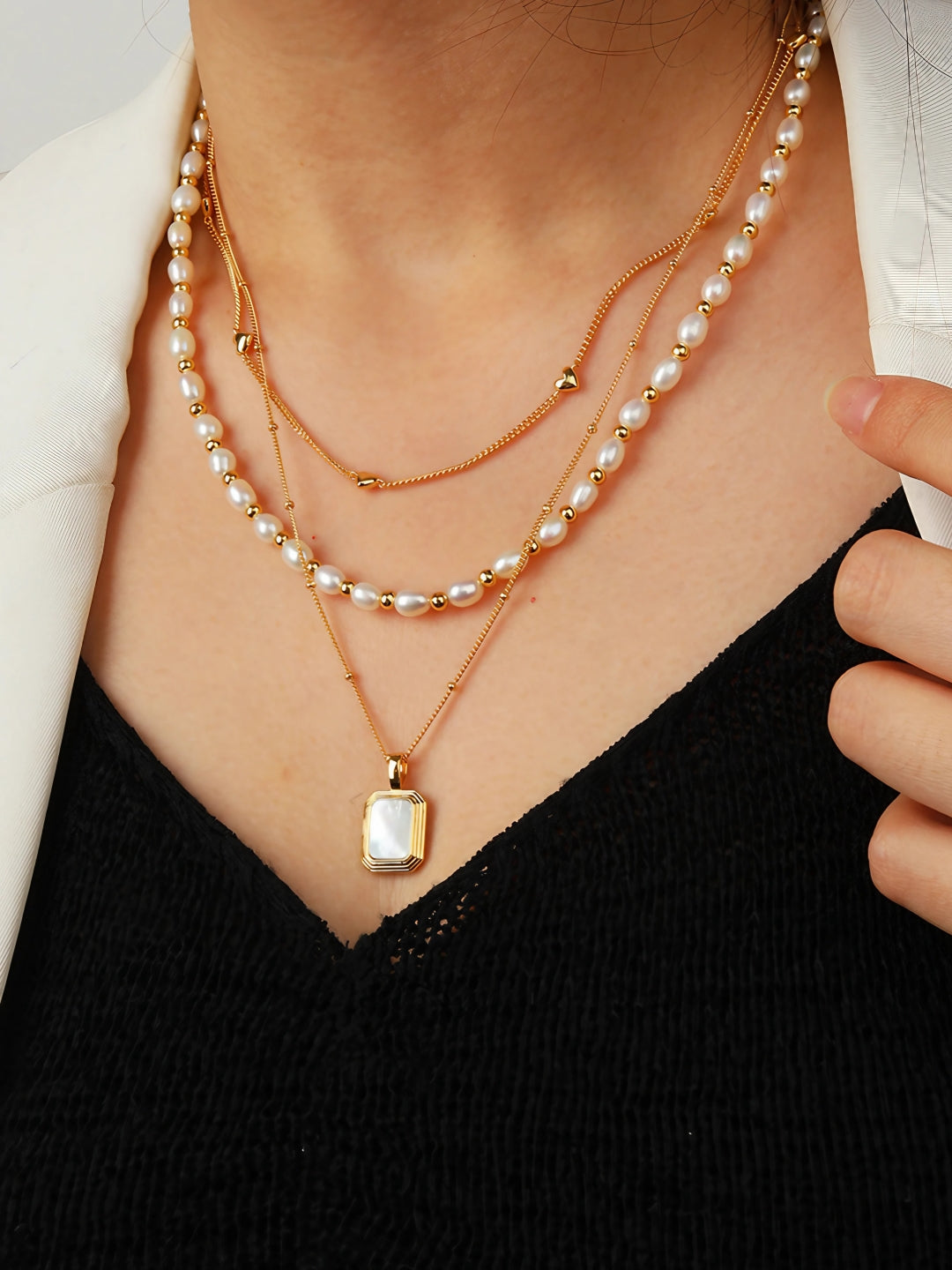 Geometric Reversible Pendant Necklace-Necklaces-SoulAdorne