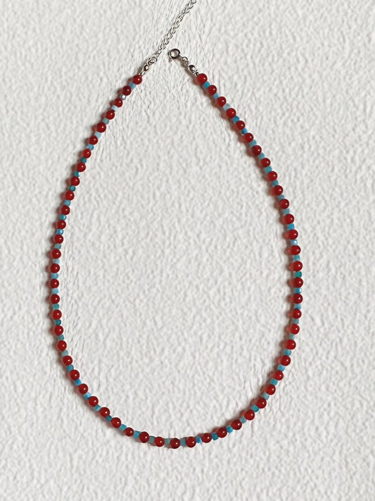 Layered Gemstone Beaded Necklace-Necklaces-SoulAdorne