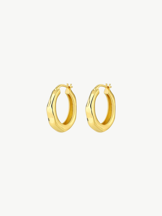 Organic Curve Hoop Earrings