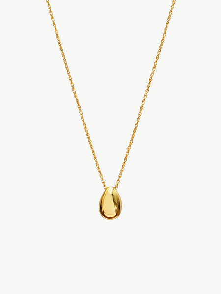 Polished Oval Pendant Necklace | SoulAdorne