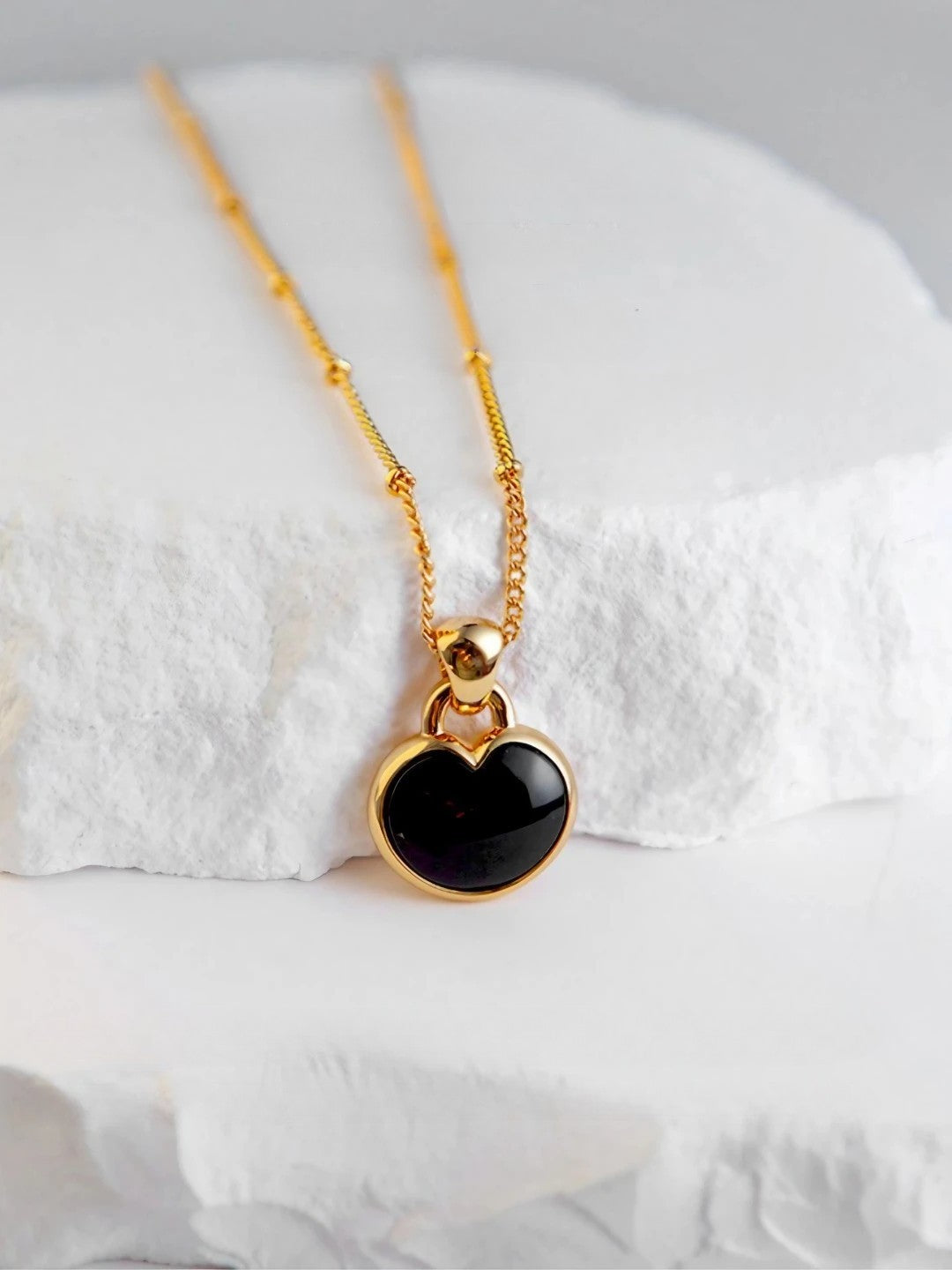 Bold Heart Pendant Necklace-Necklaces-SoulAdorne