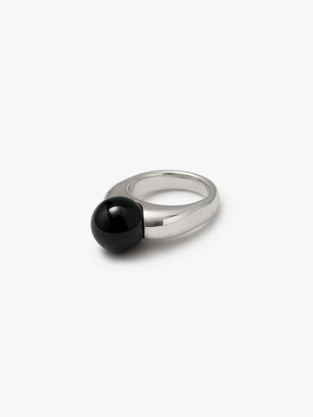 Glossy Dome Accent Ring-Rings-SoulAdorne