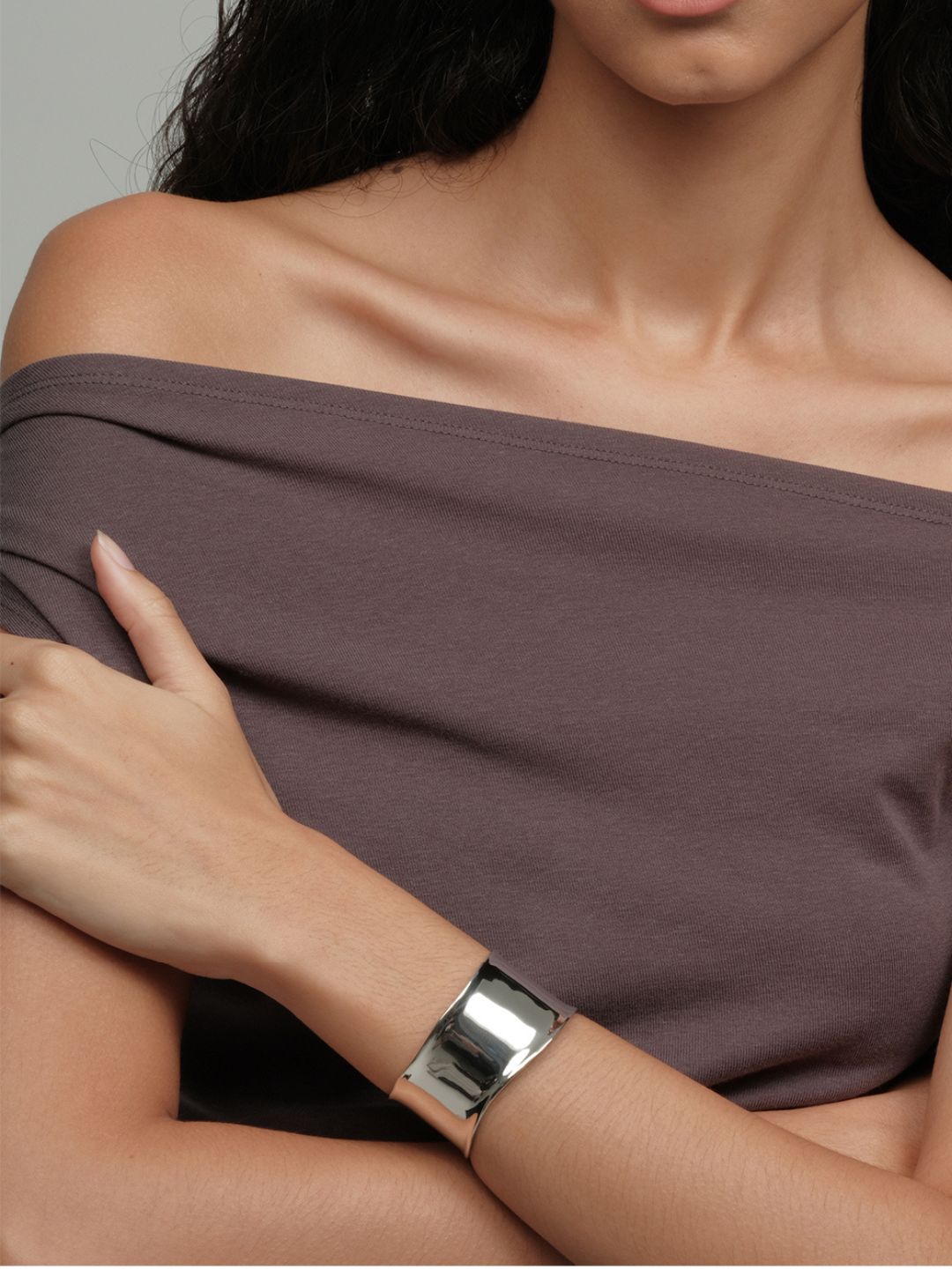 Bold Curve Cuff Bracelet-Bracelets-SoulAdorne