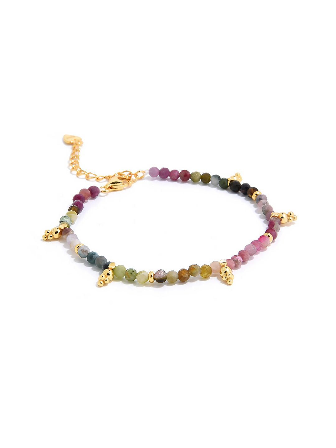 Ocean Heart Gemstone Bracelet-Bracelets-SoulAdorne