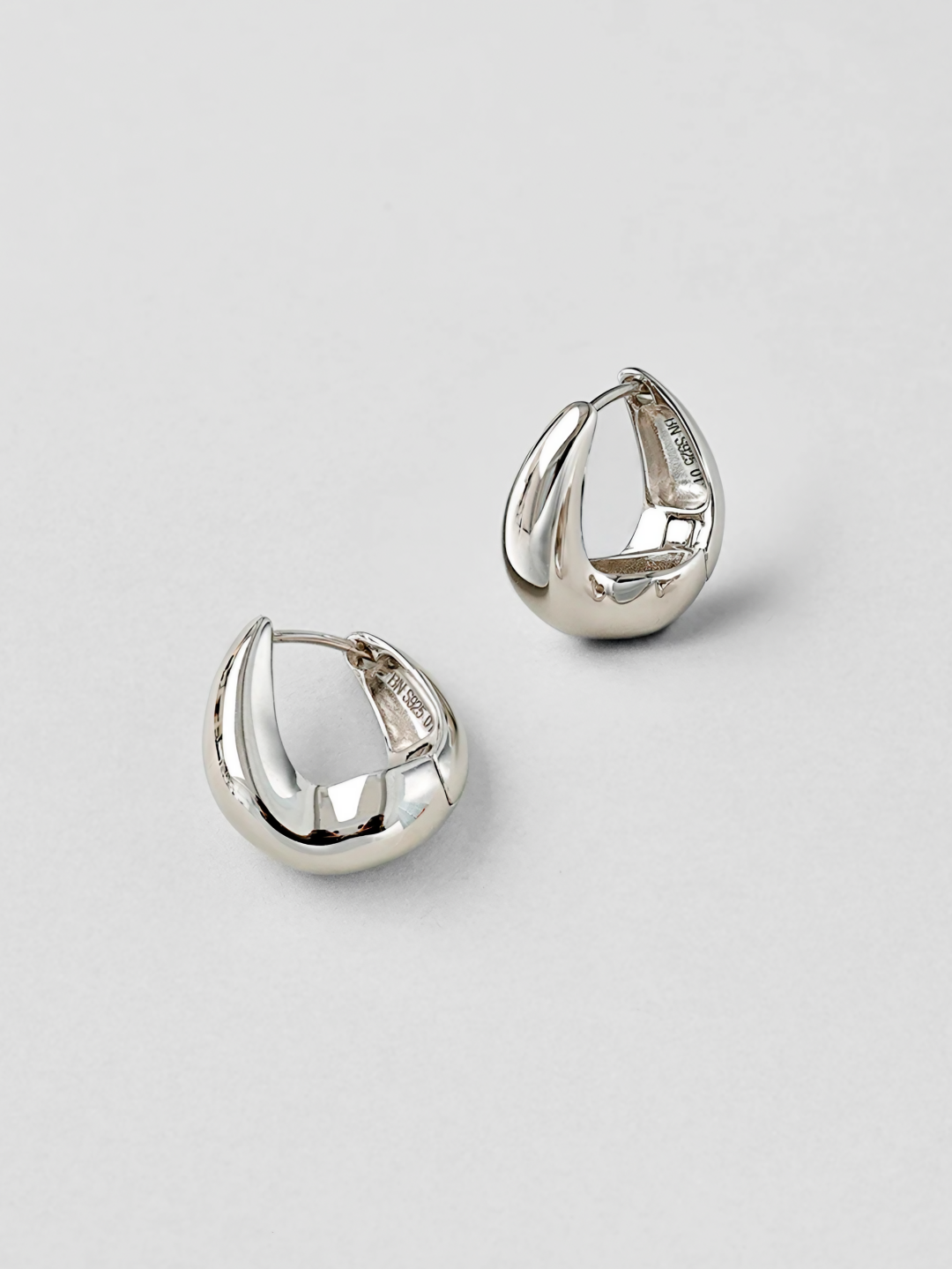 Teardrop Hoop Earrings-Earrings-SoulAdorne