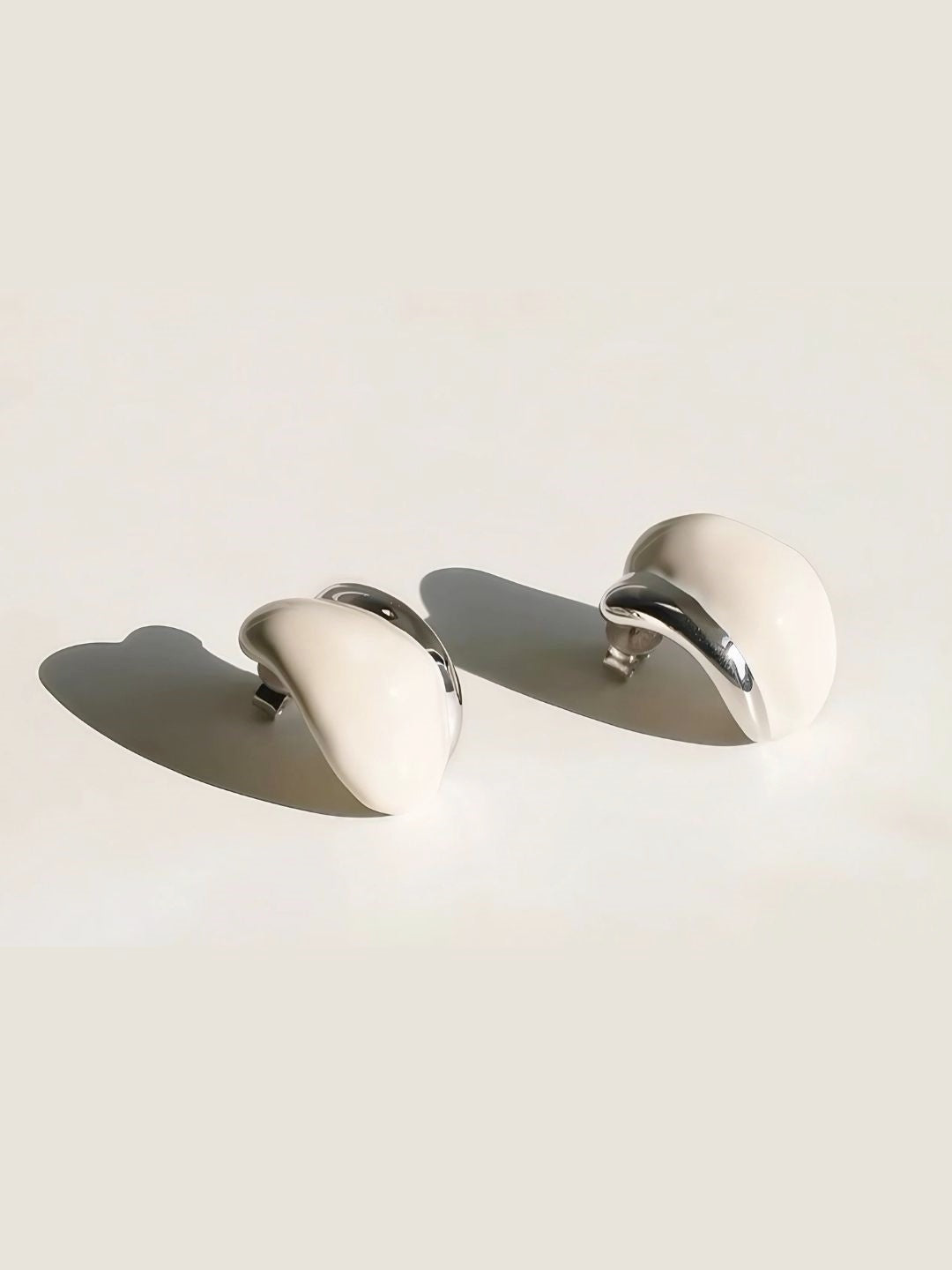 Asymmetrical Resin Hoop Earrings-Earrings-SoulAdorne