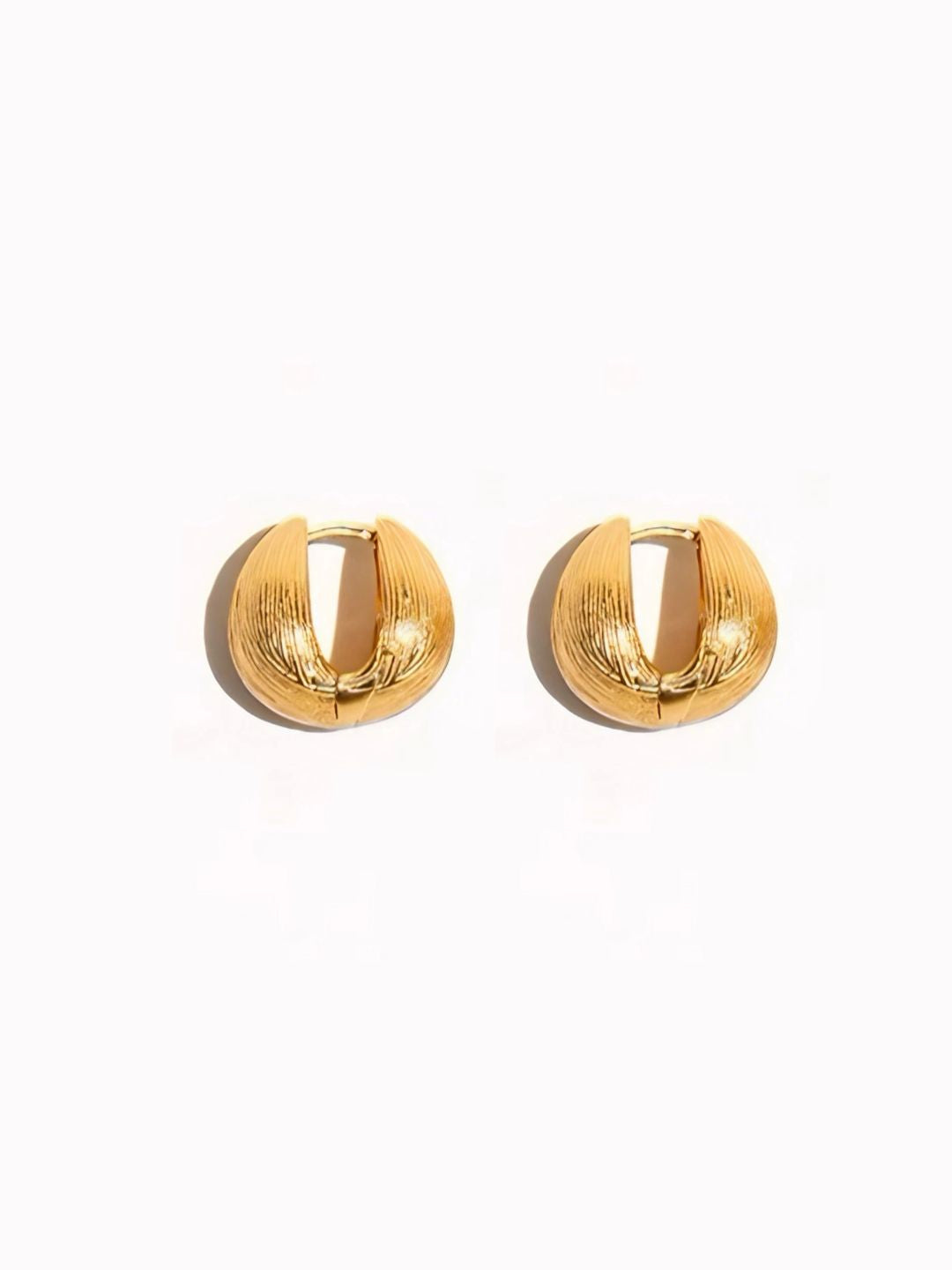 Shell-Inspired Hoop Earrings-Earrings-SoulAdorne