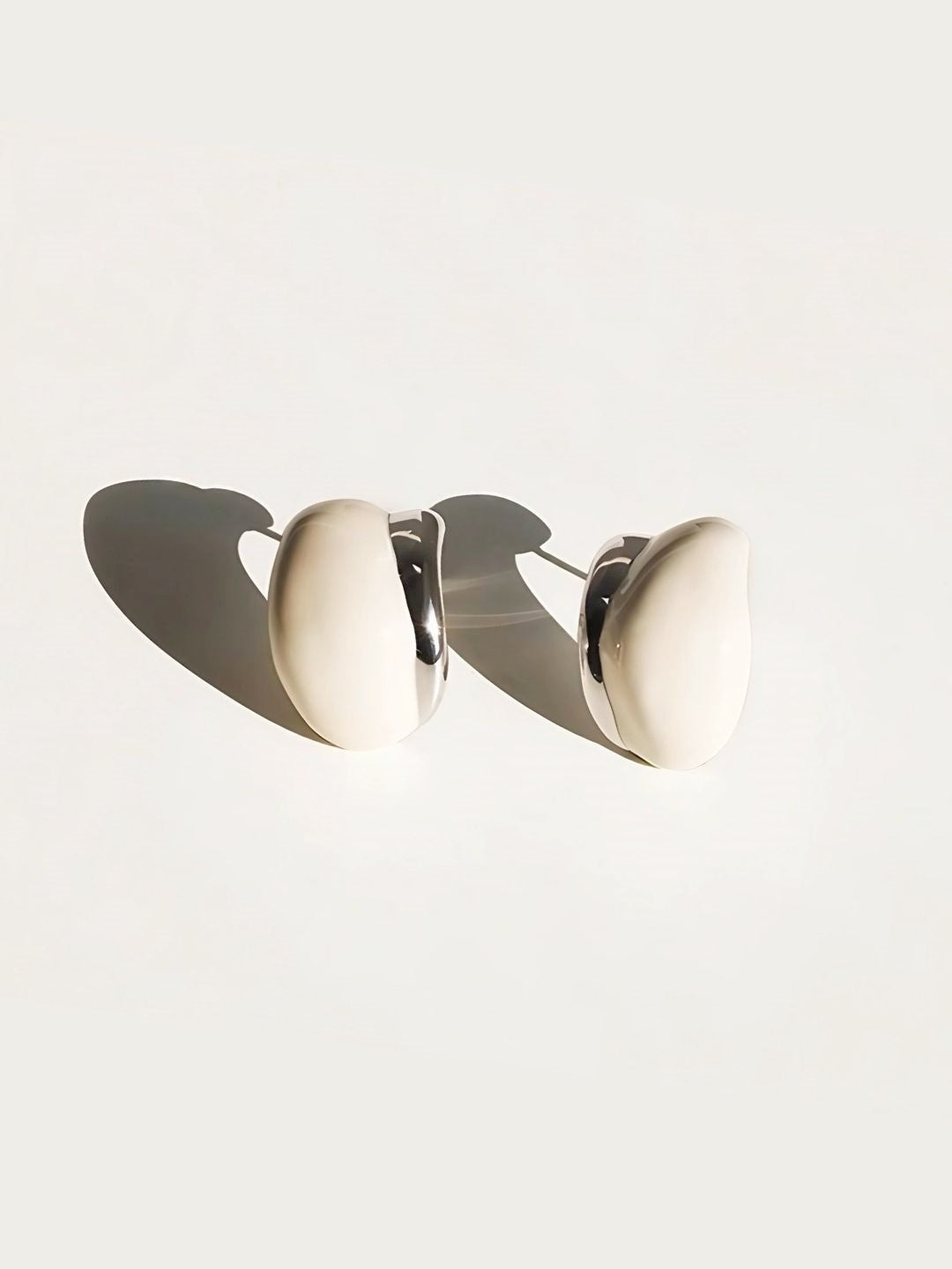 Asymmetrical Resin Hoop Earrings-Earrings-SoulAdorne